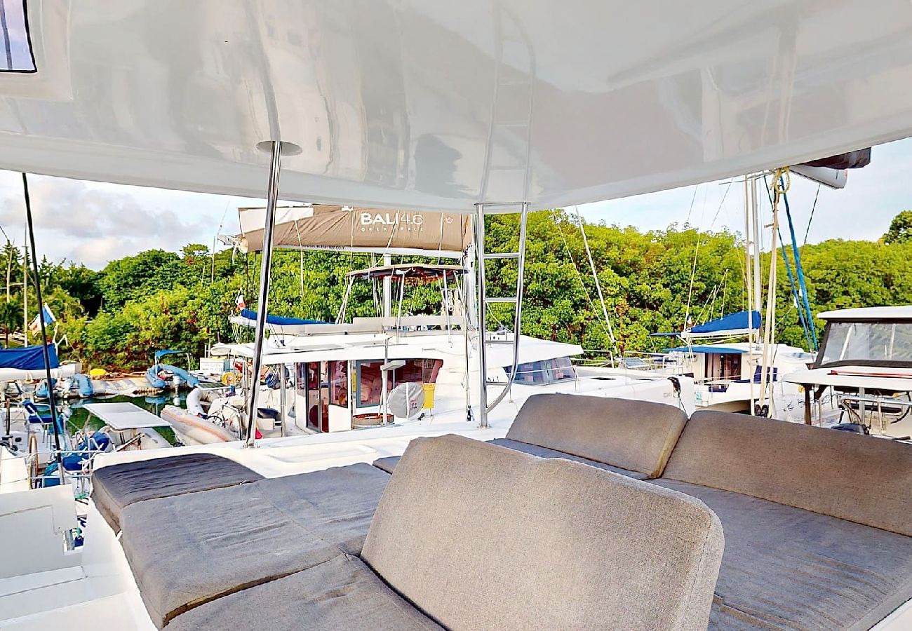 Boot in Saint Barthélemy - Catamaran Lagoon 46 Croisière avec Skipper SB