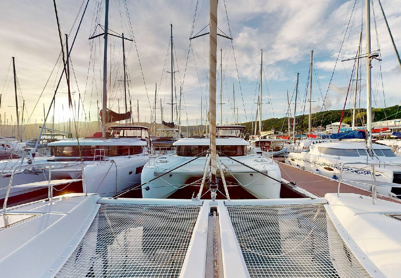 Boot in Saint Barthélemy - Catamaran Lagoon 46 Croisière avec Skipper SB